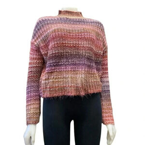Ruby Moon Knit Multi Coloured Turtleneck Sweater Size Small
